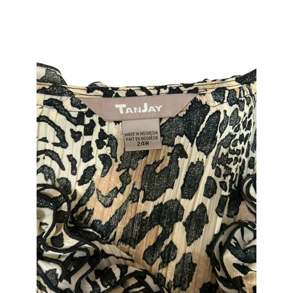 Women's Animal Print Two-Piece Skirt Set Plus Size 24/22 W Party Wedding Guest - Picture 8 of 11